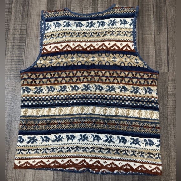 Vintage Cape Isle Knitters Sweater Vest - Picture 2 of 5